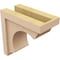 Ekena Millwork 5"W x 10"D x 10"H Classic Emerson Rough Cedar Woodgrain TimberThane Corbel, Primed Tan CORUR05X10X10EMRRCPR - alternate 5